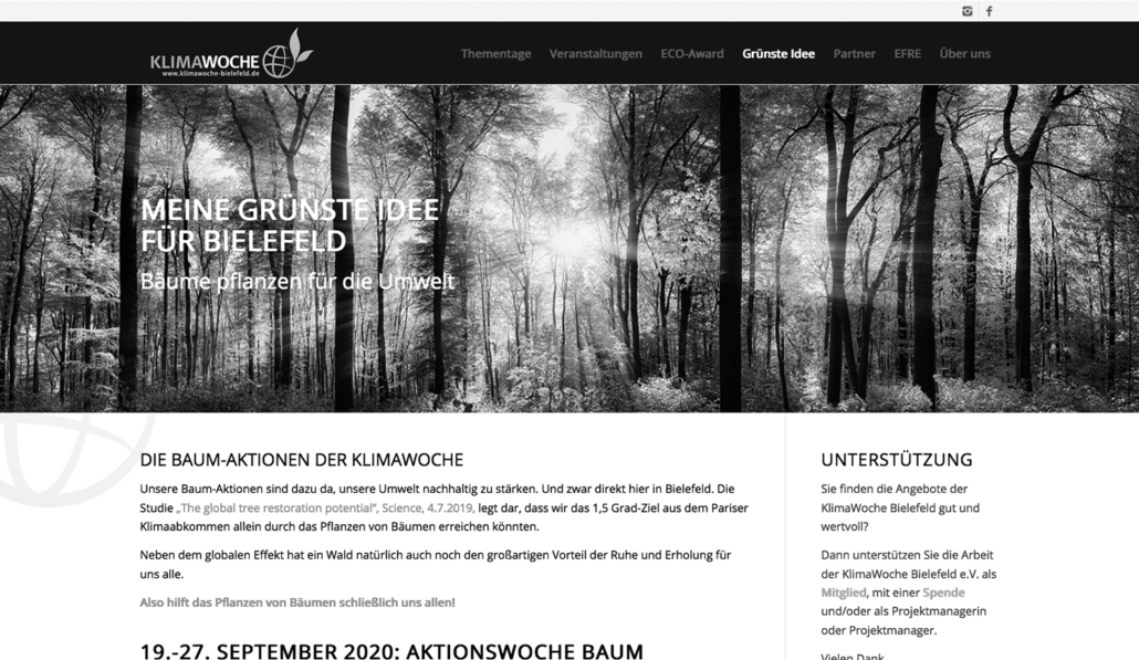 KlimaWoche Bielefeld – mein ehrenamtliches Projekt